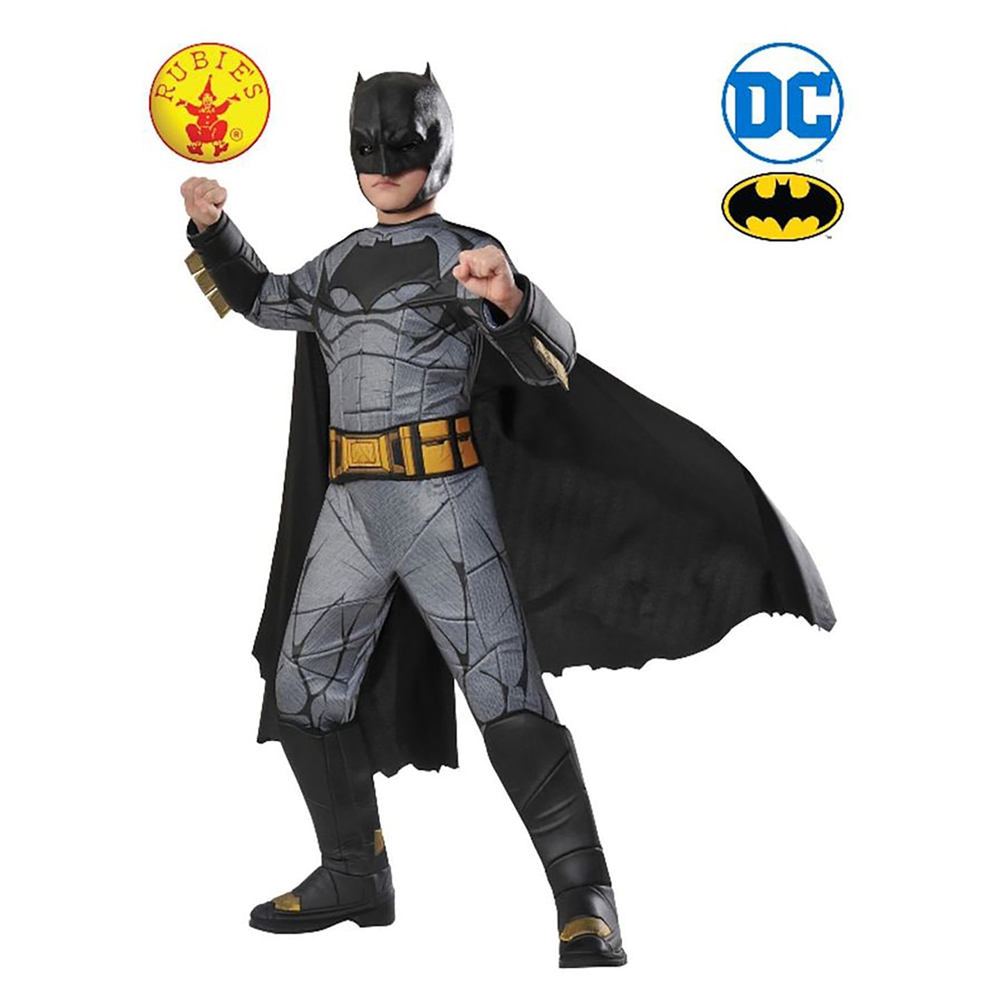 Rubies Batman Premium Costume, Grey (6-8 years)