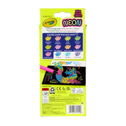 Crayola 12pc Neon Colored Pencils