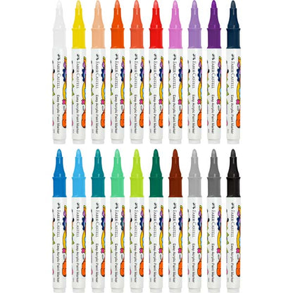 Faber-Castell Easy Acrylic Paint Markers Pack of 20