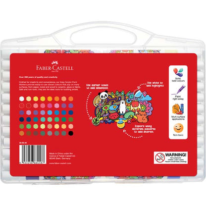 Faber-Castell Easy Acrylic Paint Markers Pack of 48