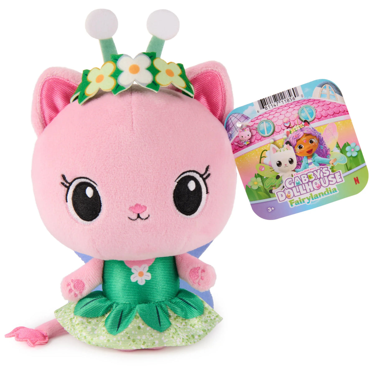 Gabby's Dollhouse Fairylandia Basic Plush Kitty Fairy