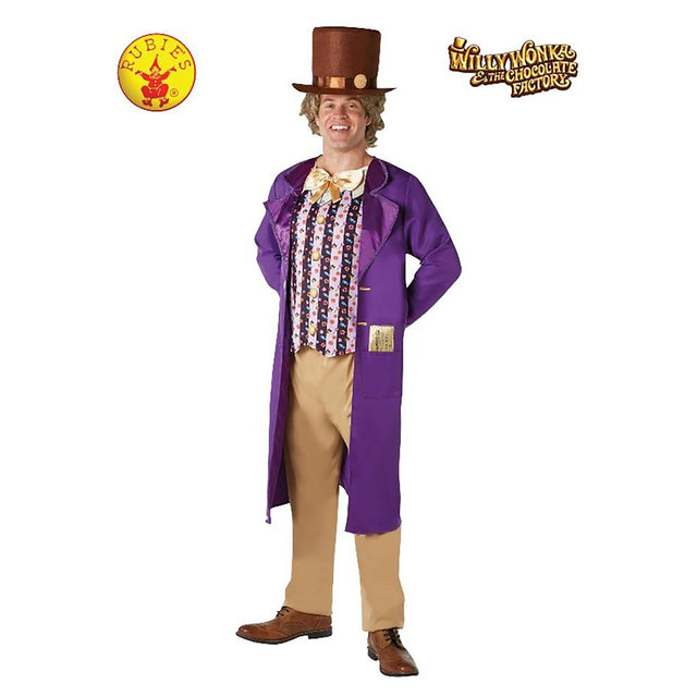 Rubies Willy Wonka Deluxe Costume, Purple (X-Large)