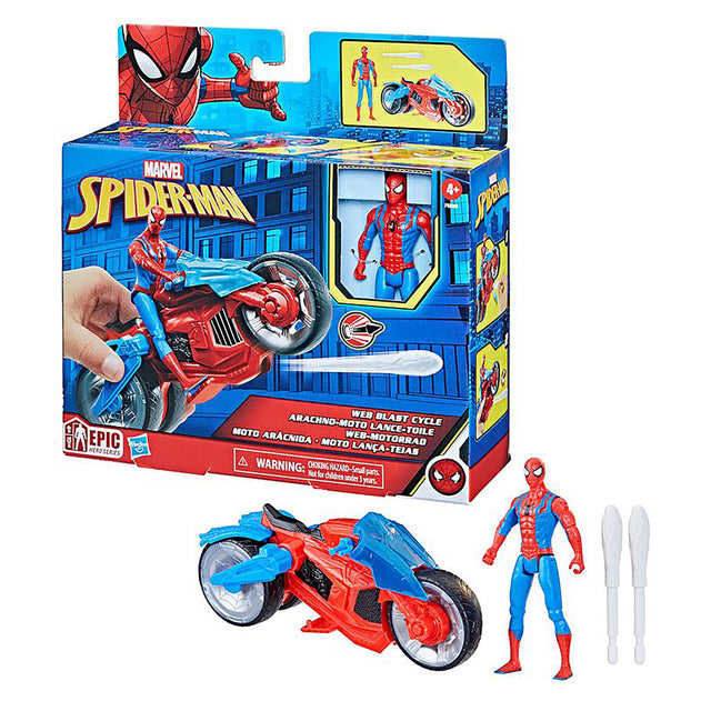 Marvel Spiderman Vehicle and Figure (4 inches)