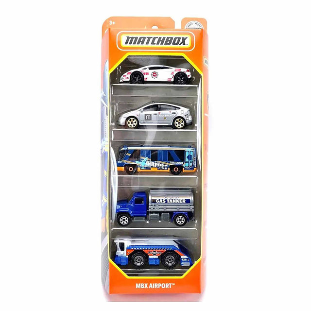 Matchbox 1:64 Scale MBX Airport Vehicle (Pack of 5)