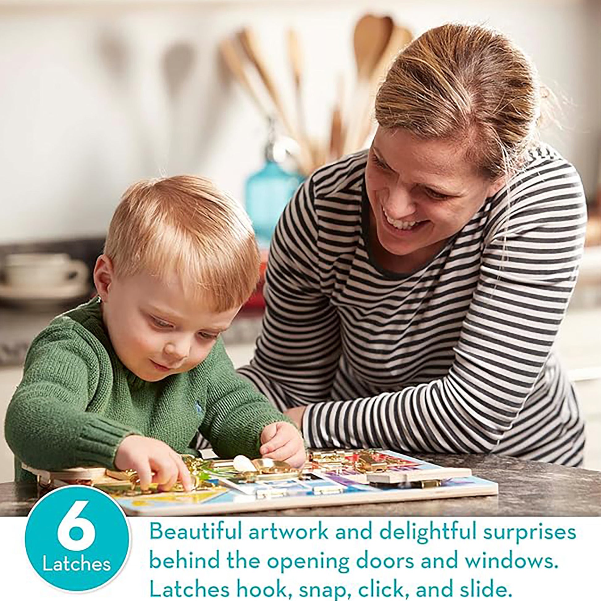 Melissa & Doug Wooden Latches Board