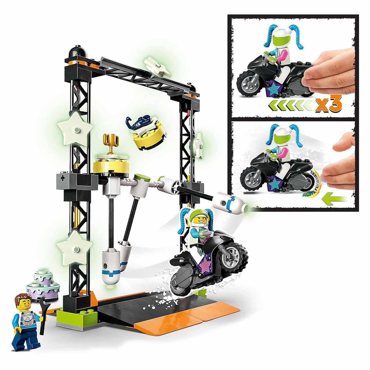 LEGO 60341 City Stuntz The Knockdown Stunt Challenge (117 pieces)