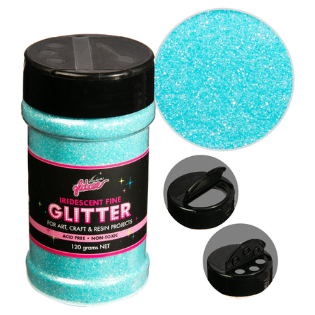 Illusions Iridescent Fine glitter 0.3mm-Blue Bullion (113g)