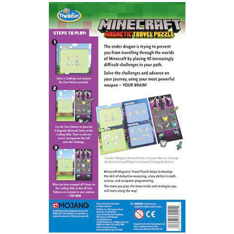 ThinkFun Minecraft Magnetic Travel Puzzle