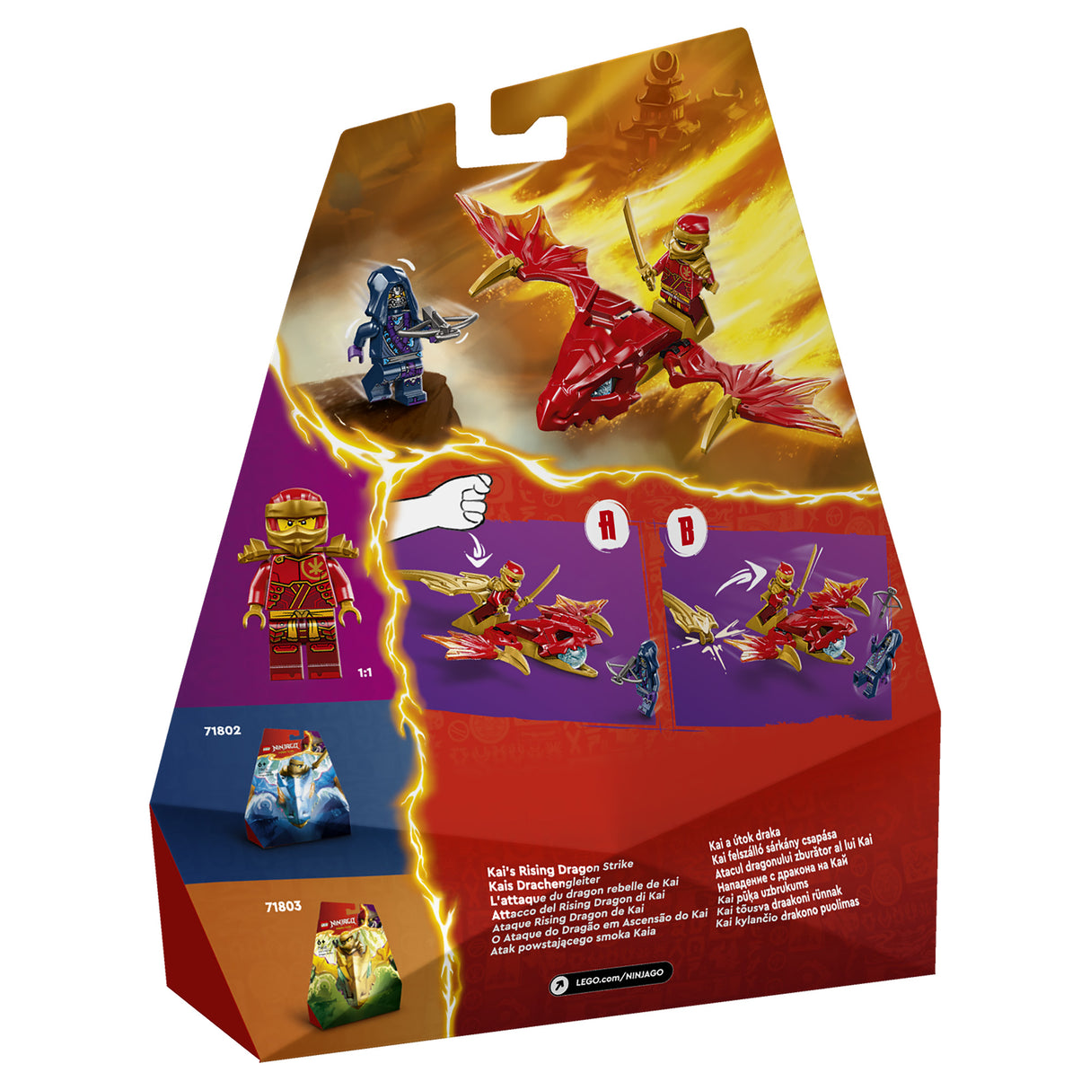 LEGO Ninjago Kai's Rising Dragon Strike 71801, (24-pieces)