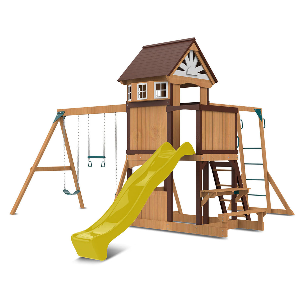 Lifespan Kids Meer Brook Play Centre Set with 2.2m Yellow Slide