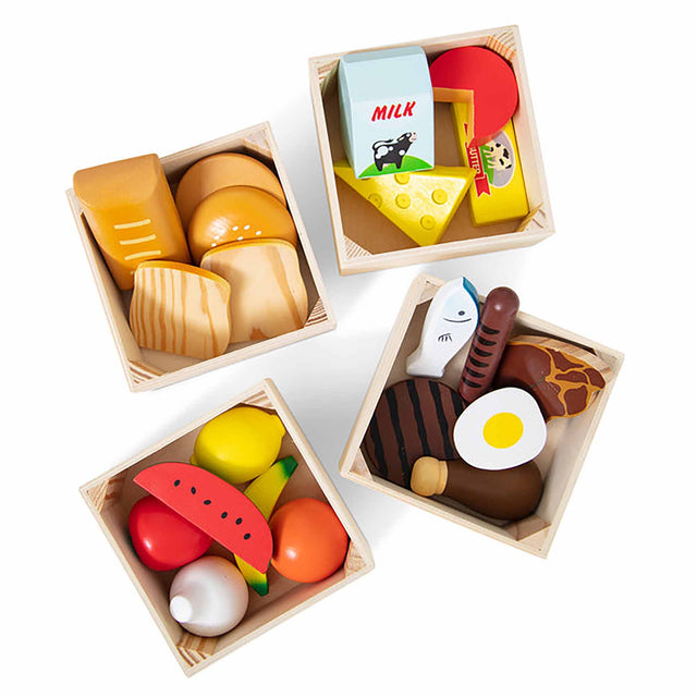 Melissa & Doug Playset - Wooden Food Groups