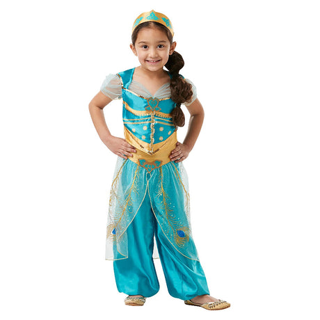 Rubies Jasmine Live Action Aladdin Costume, Blue (3-5 years)