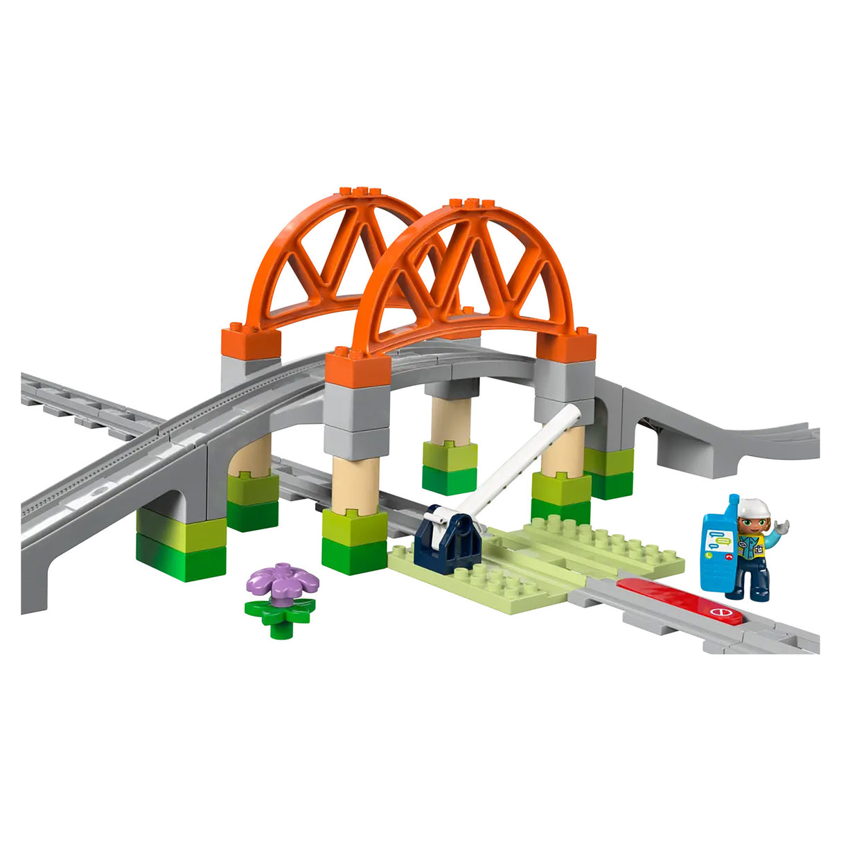 LEGO DUPLO Town Train Bridge and Tracks Expansion 10426