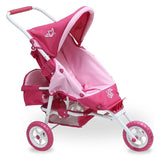 Valcobaby Mini Marathon Doll Stroller with Toddler Seat, Pink