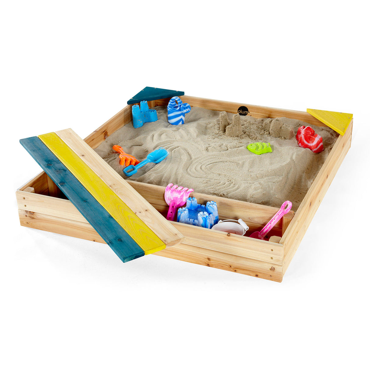 Plum Store-It Wooden Sand Pit (Natural)