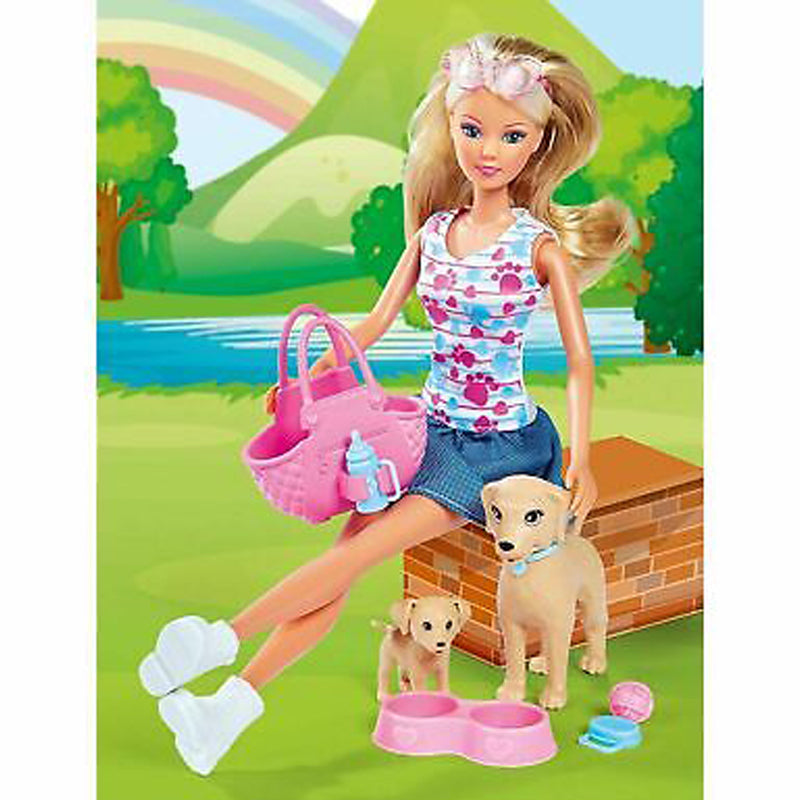 Steffi Love Puppy Walk Doll Set