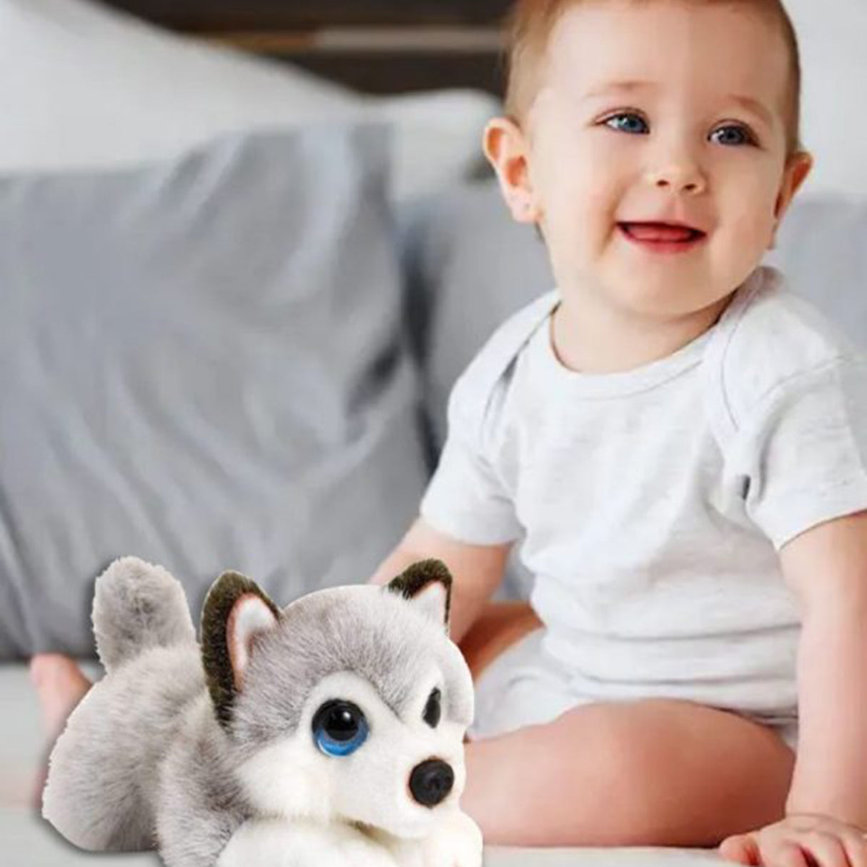 Keel Toys Cuddle Pup Husky (Medium)