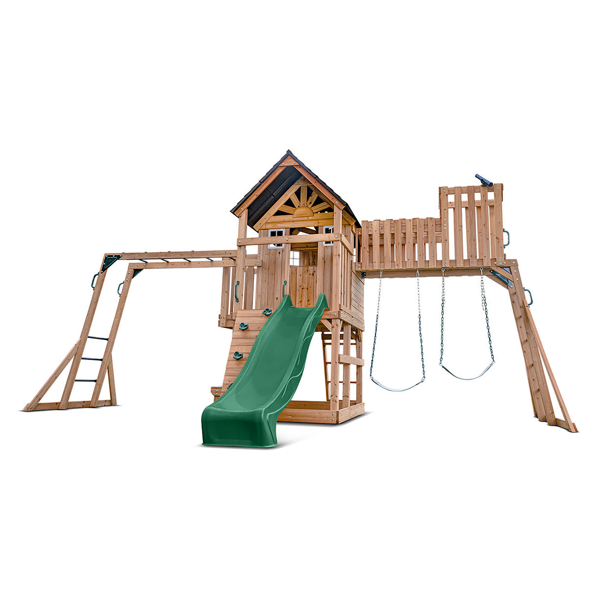 Lifespan Kids Kensington Play Centre Set with 2.2m Green Slide