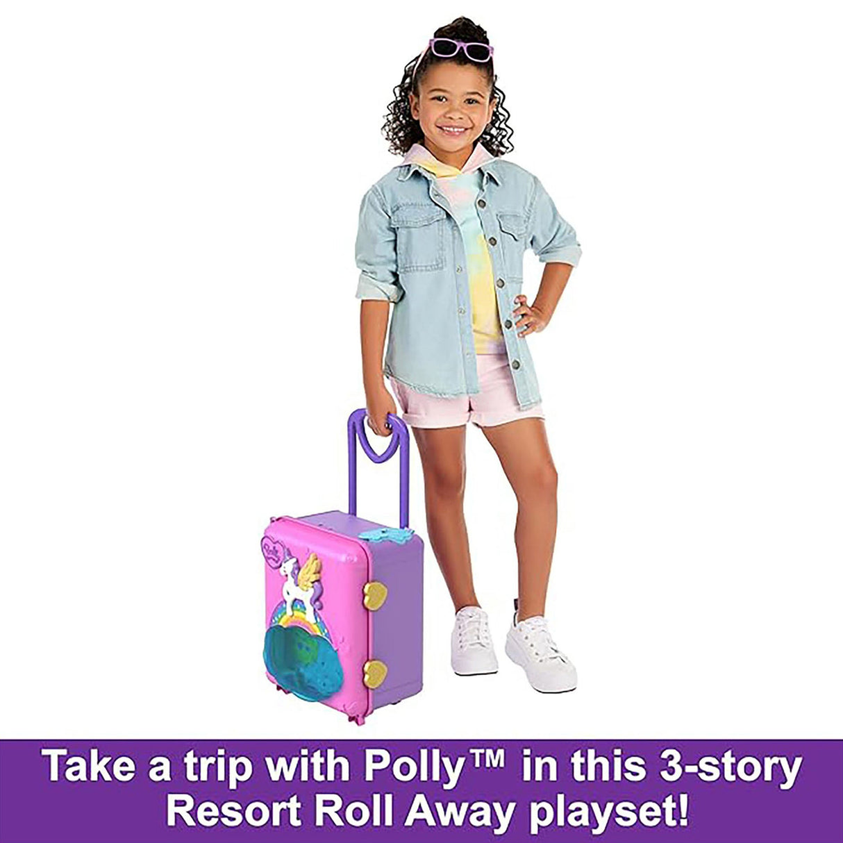 Polly Pocket Pollyville Resort Roll Away Playset
