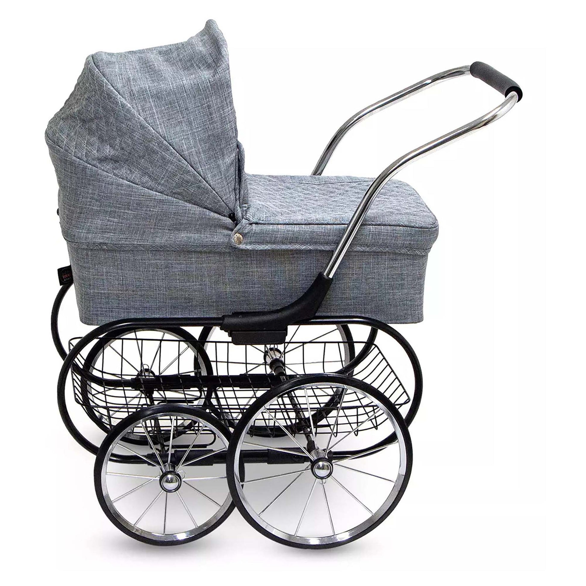 Valcobaby Royale Doll Stroller, Grey Marle