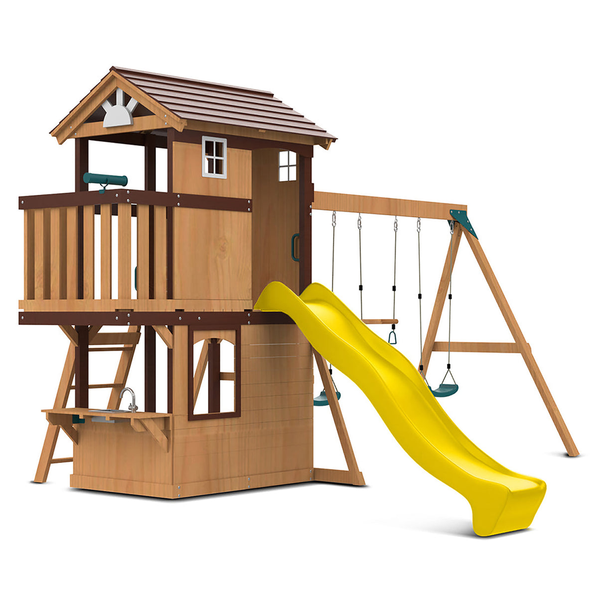 Lifespan Kids Darlington Play Centre Set with 2.2m Yellow Slide