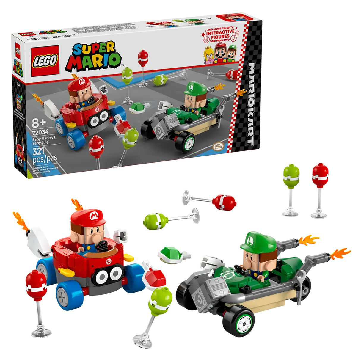 LEGO Super Mario Kart Baby Mario vs Baby Luigi 72034