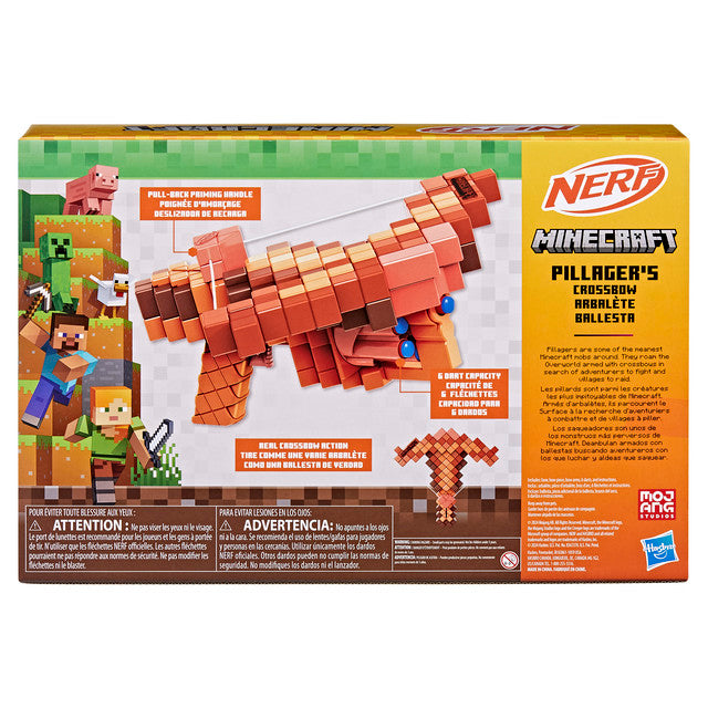 Nerf Minecraft Pillager's Crossbow Dart Blaster