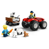 LEGO City Red Farm Tractor with Trailer 60461