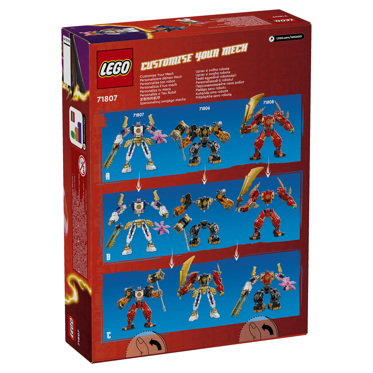 LEGO Ninjago Sora's Elemental Tech Mech 71807, (209-pieces)
