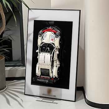 Decorative Wall Mount Frame For LEGO® 42096 Porsche 911 RSR (with LED)- Style A