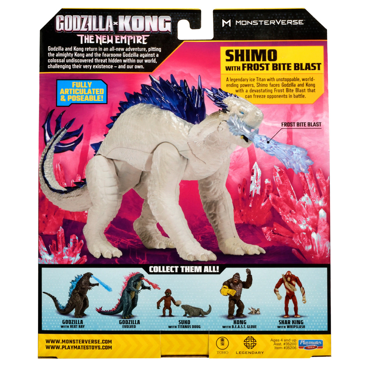 Godzilla x Kong Basic Figures Shimo with Frost Bite Blast (6-inch)