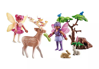 Playmobil Fairies With Forest Animals