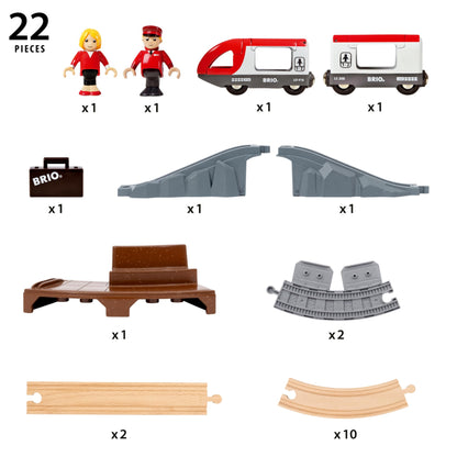 BRIO Starter Travel Train Set 22 pieces