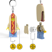 LEGO Hot Dog Keychain Light