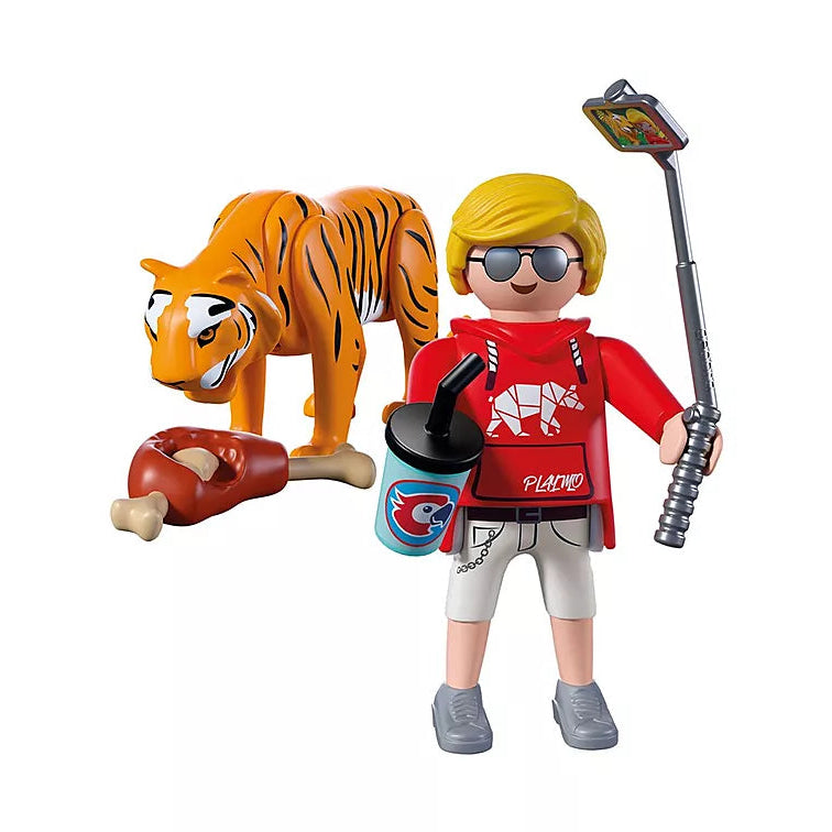 Playmobil  Zoo Tiger And Visitor