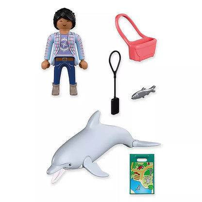 Playmobil  Zoo Dolphin And Visitor
