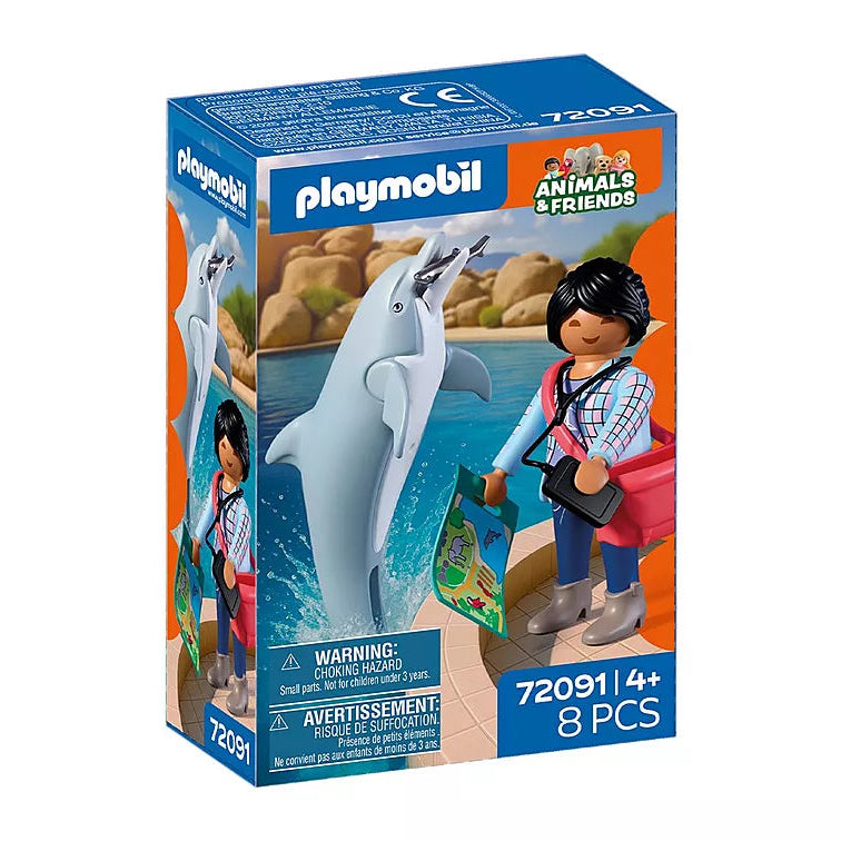Playmobil  Zoo Dolphin And Visitor