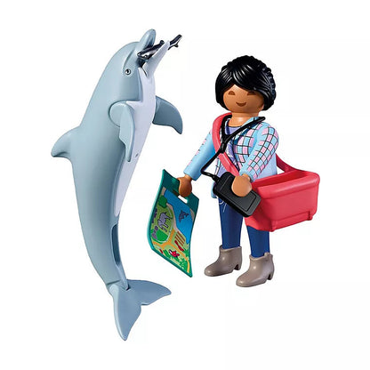 Playmobil  Zoo Dolphin And Visitor