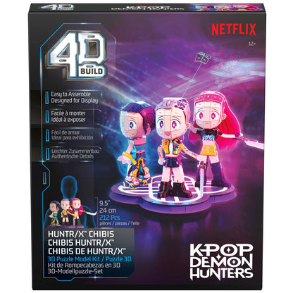 4D Build Kpop Demon Hunters Huntrix Chibi Set