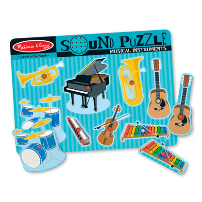 Melissa & Doug Musical Instruments Sound Puzzle 8 Pieces