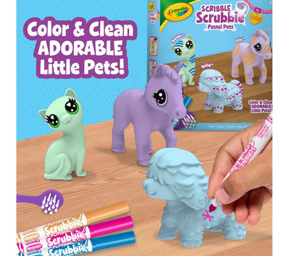 Crayola Scribble Scrubbie 3pc Pastel Pets