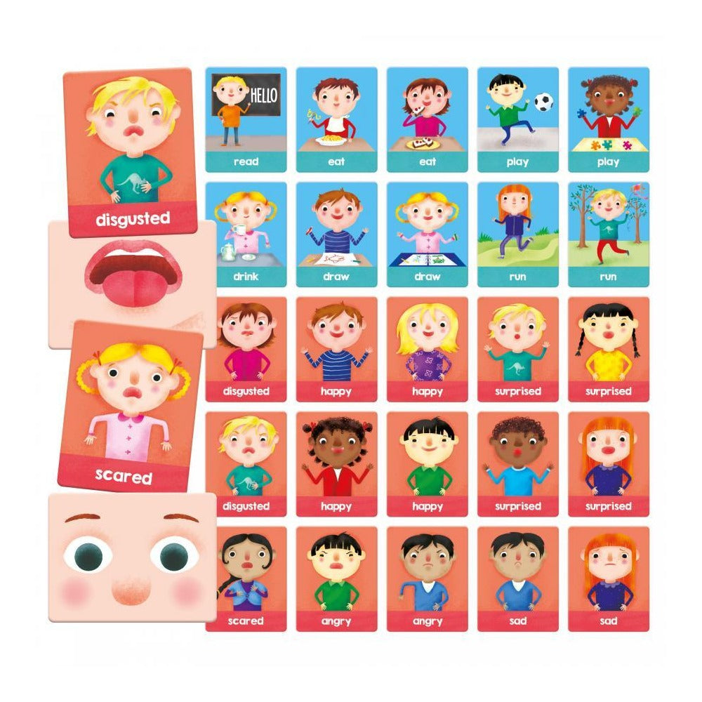 Montessori Flashcards Emotions and Actions