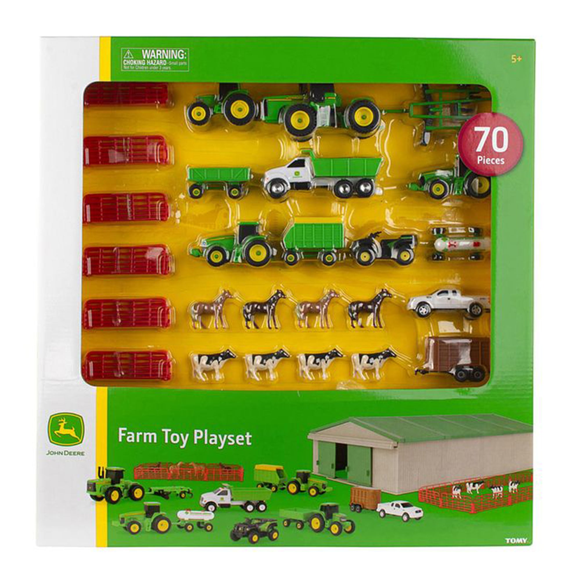 John deere farm toy playset 70 hot sale piece