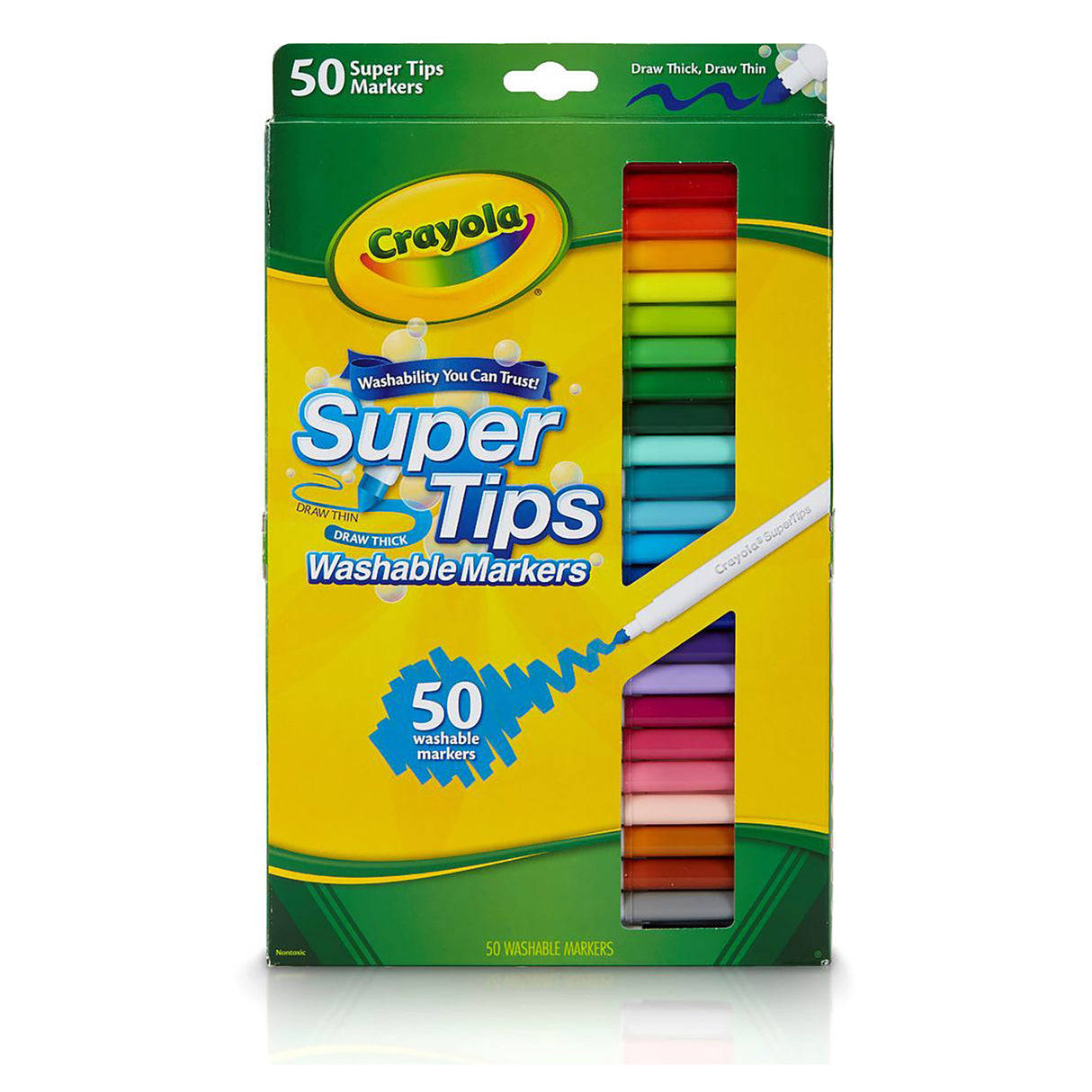 Crayola Super Tips Markers (Pack of 50)