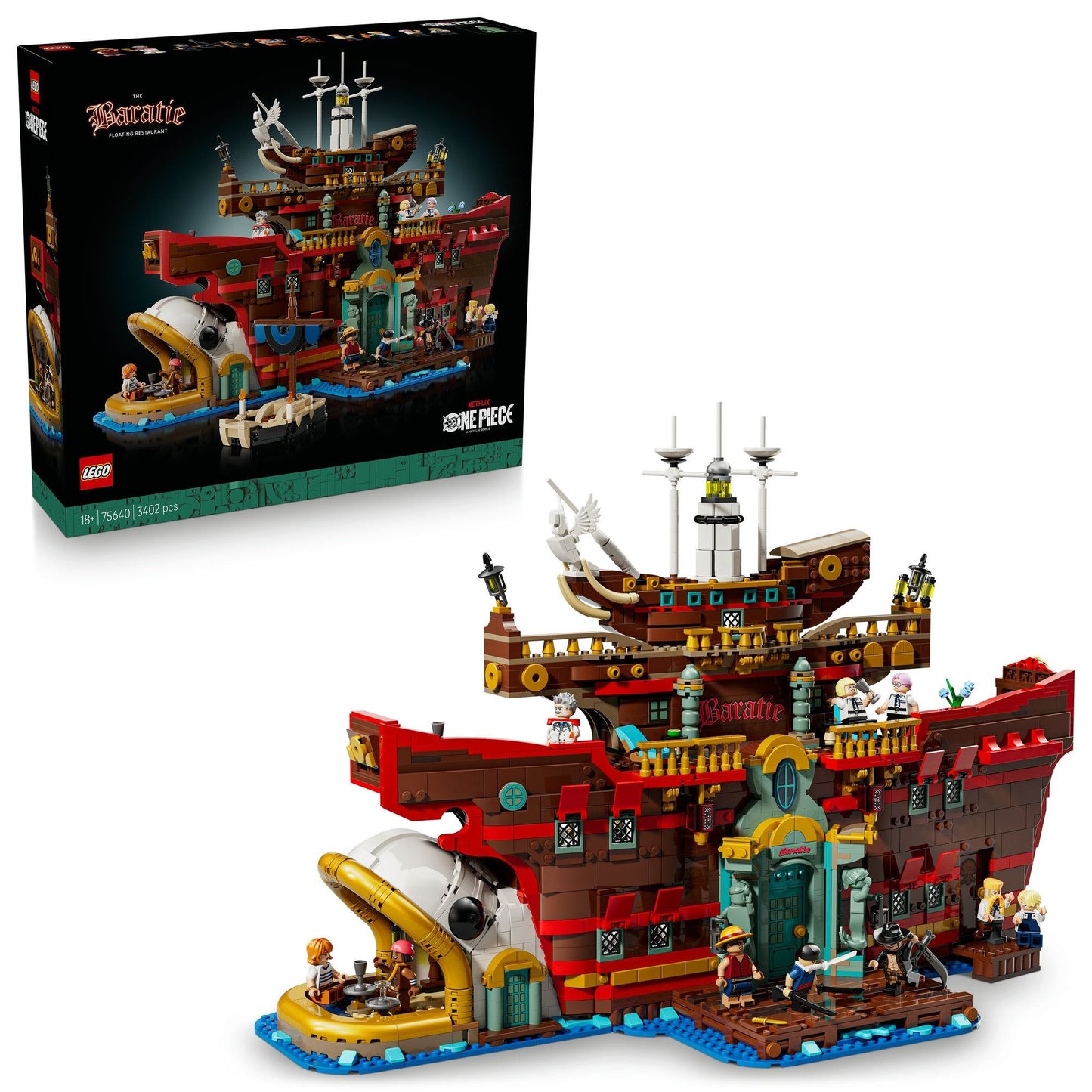 LEGO One Piece Next The Baratie Floating Restaurt 75640