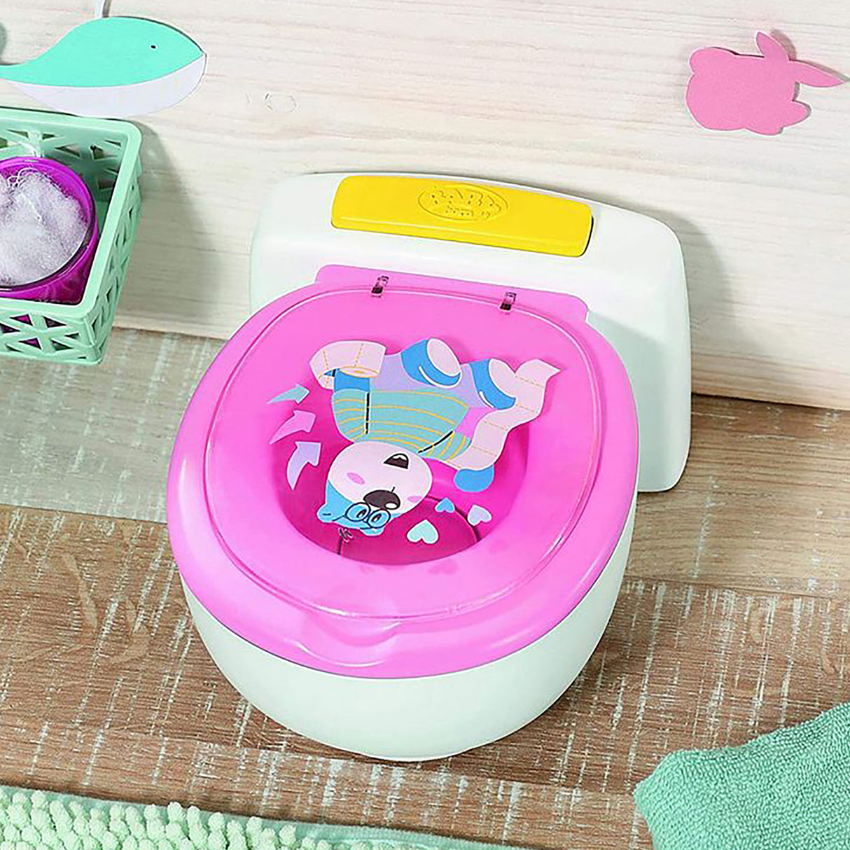 Baby Born Rainbow Glitter Toilet Set