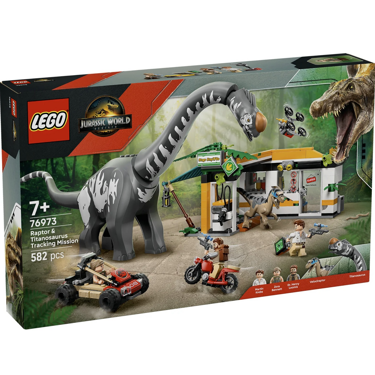 LEGO Jurassic World Rapter & Titanosaurus Tracking Mission 76973