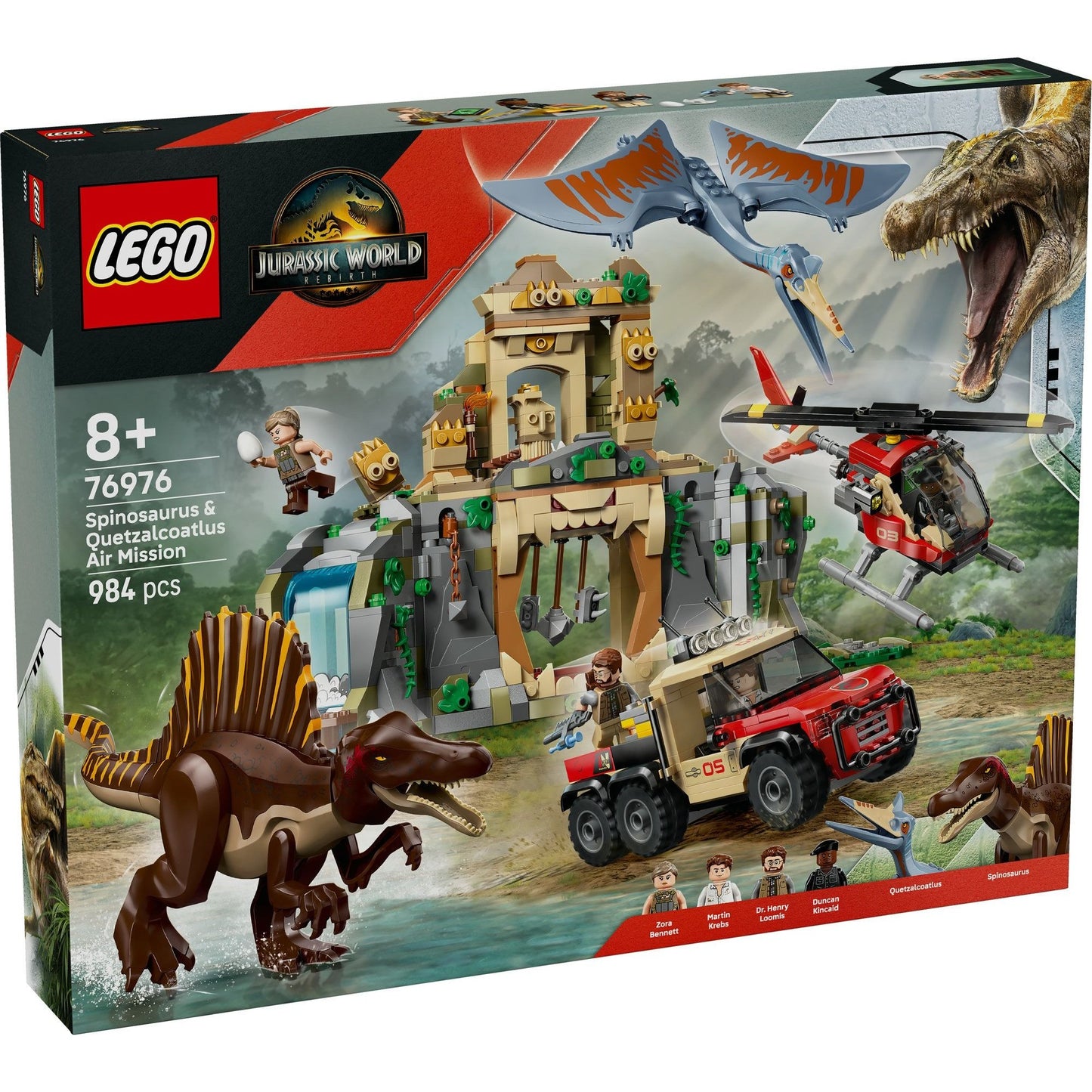 LEGO Jurassic World Spinosaurus & Quetzalcoatlus Air Mission set 76976