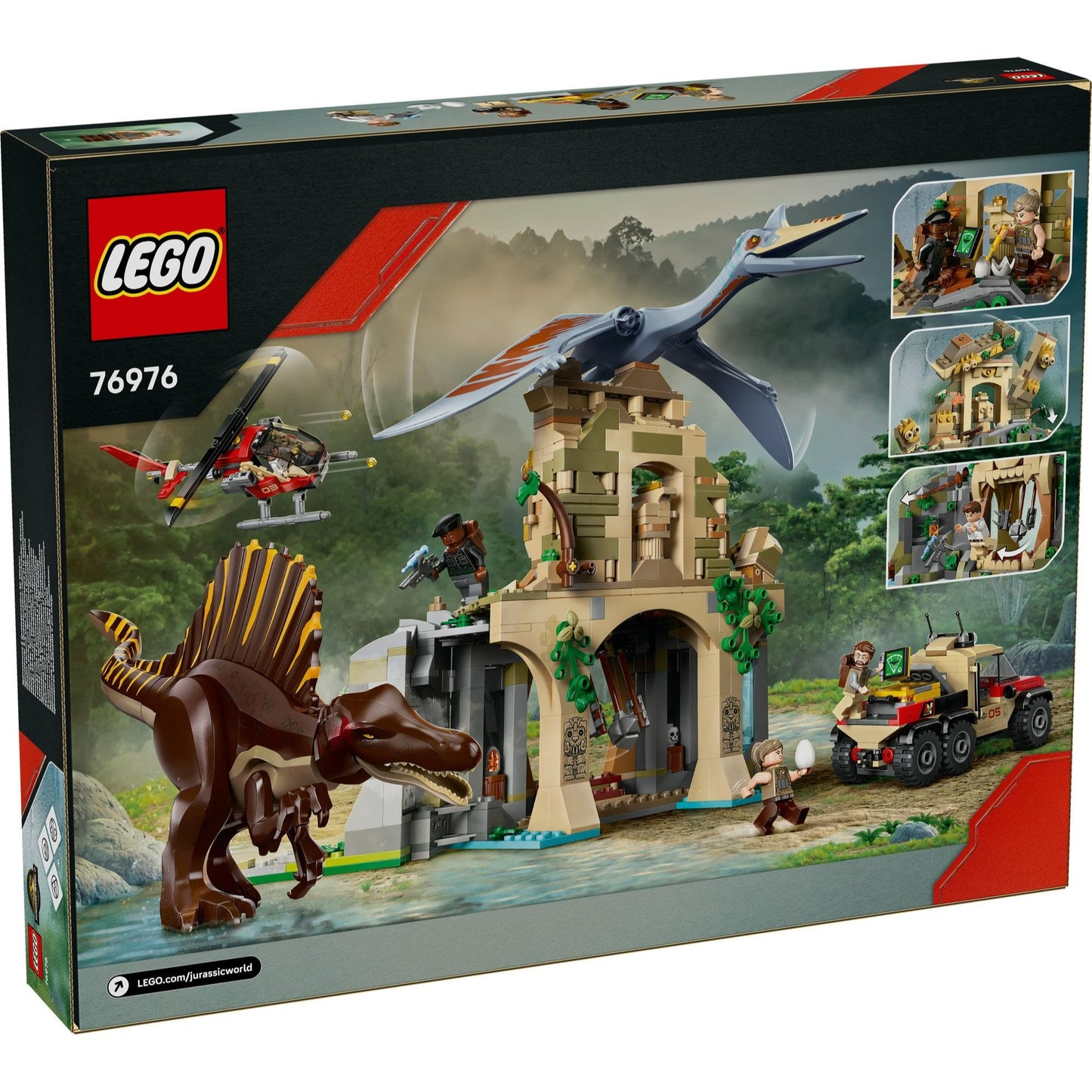 LEGO Jurassic World Spinosaurus & Quetzalcoatlus Air Mission set 76976