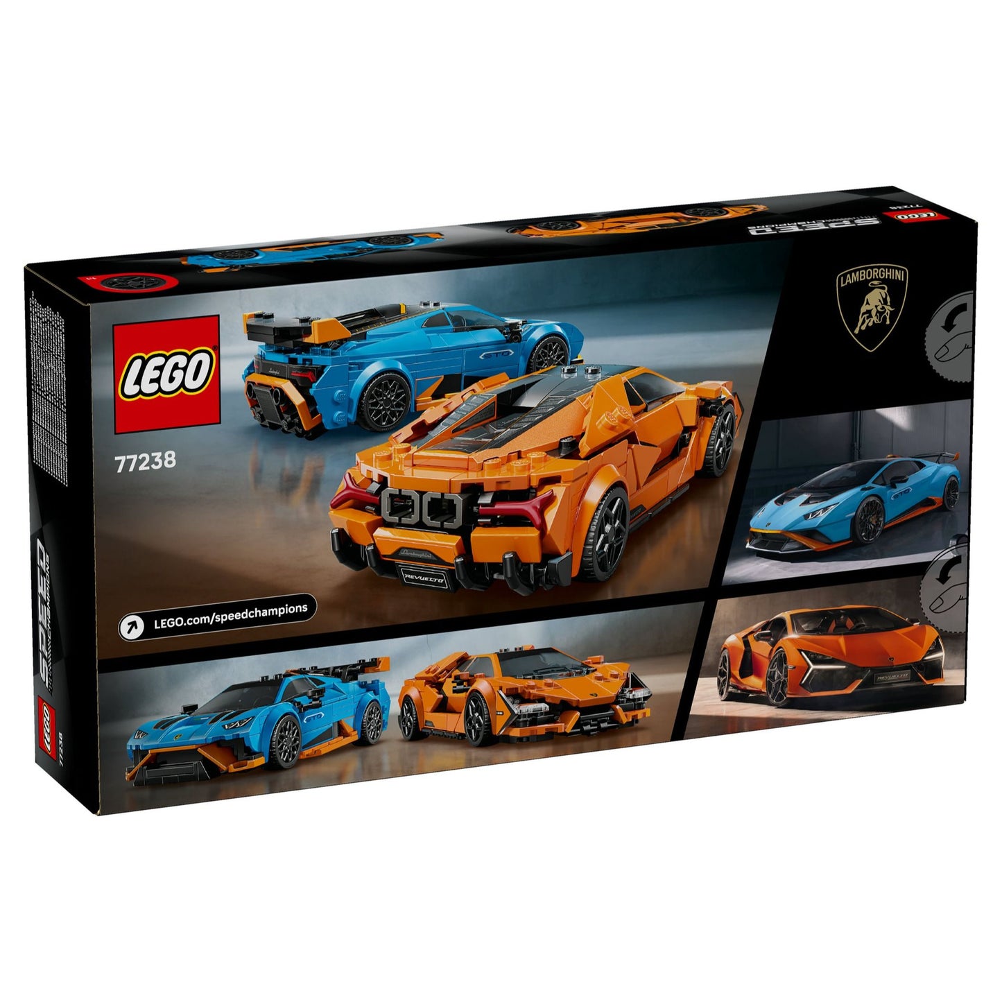 LEGO Speed Champions Lamborghini Revuelto & Huracán Vehicle 77238